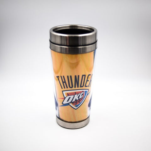 Oklahoma City Thunder Stainless Steel Tumbler with Clear Insert