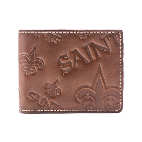 New Orleans Saints All-Over Embossed Bifold Wallet