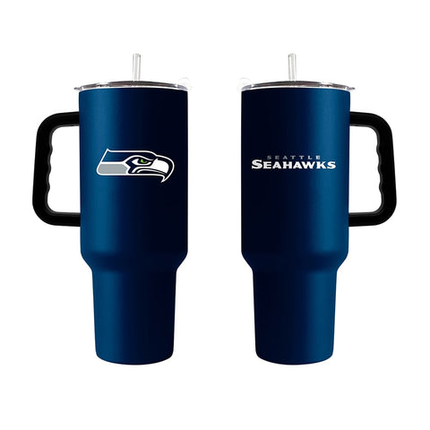 Seattle Seahawks 40oz. Powder Coat Travel Tumbler