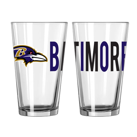 Baltimore Ravens 16oz. Overtime Pint Glass