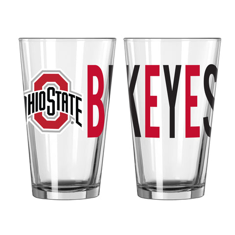 Ohio State Buckeyes 16oz. Overtime Pint Glass