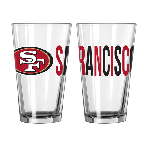 San Francisco 49ers 16oz. Overtime Pint Glass