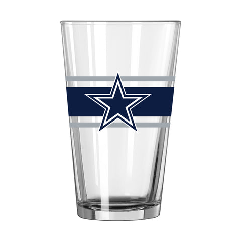 Dallas Cowboys 16oz. Stripe Pint Glass