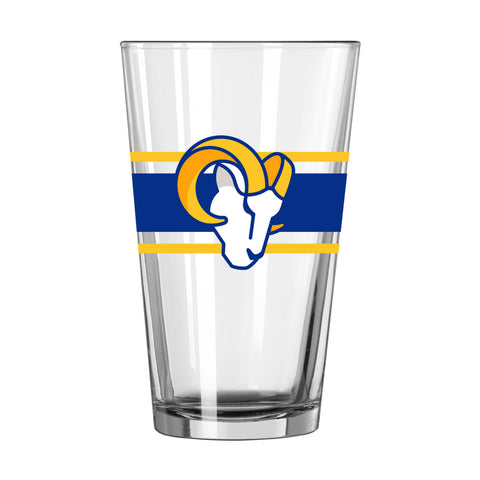 Los Angeles Rams 16oz. Stripe Pint Glass