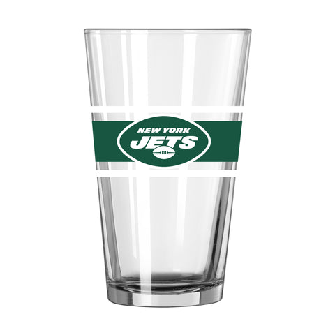 New York Jets 16oz. Stripe Pint Glass