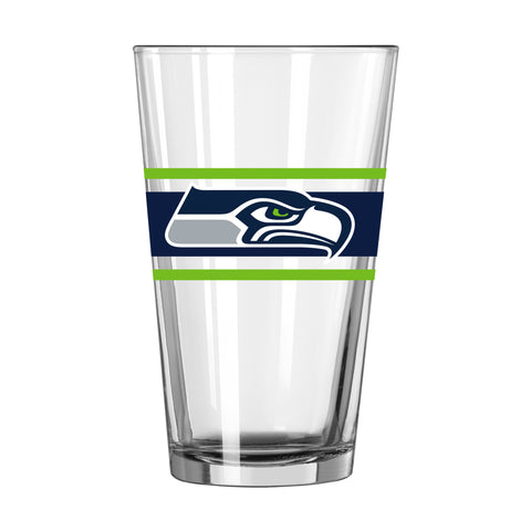 Seattle Seahawks 16oz. Stripe Pint Glass