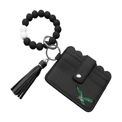 Philadelphia Eagles Retro Beaded Bracelet Wallet with Tassel
