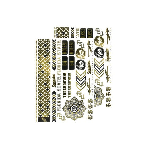 Florida State Seminoles Metallic Body Tattoos