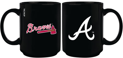 Atlanta Braves 15oz Sublimated Mug - Black