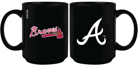 Atlanta Braves 15oz Sublimated Mug - Black