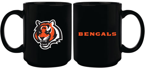 Cincinnati Bengals 15oz Sublimated Mug - Black