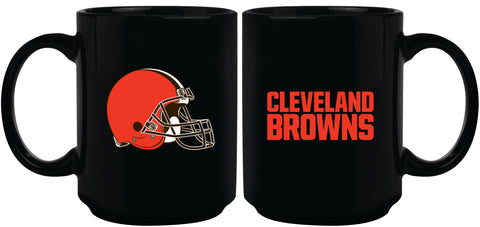 Cleveland Browns 15oz Sublimated Mug - Black