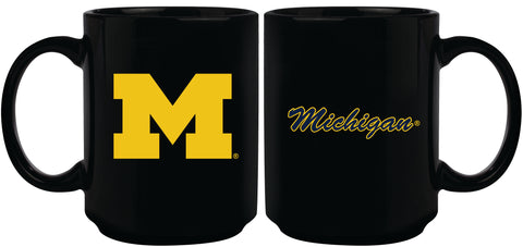 Michigan Wolverines 15oz Sublimated Mug - Black