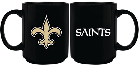 New Orleans Saints 15oz Sublimated Mug - Black