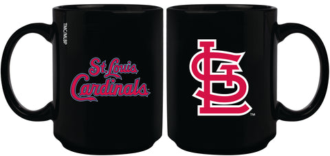 St. Louis Cardinals 15oz Sublimated Mug - Black