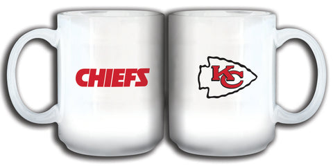 Kansas City Chiefs 11oz. Sublimated Mug - White