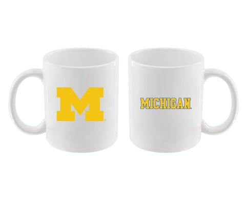 Michigan Wolverines 11oz. Sublimated Mug - White