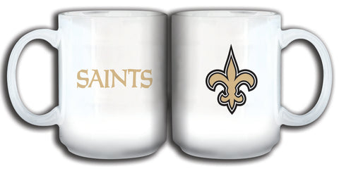 New Orleans Saints 11oz. Sublimated Mug - White