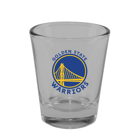 Golden State Warriors 2oz. Clear Logo Shot Glass
