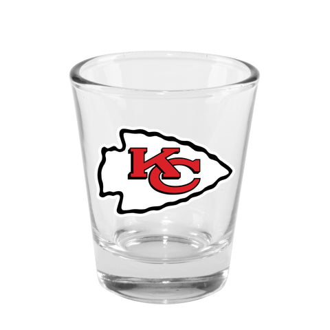 Kansas City Chiefs 2oz. Clear Logo Shot Glass