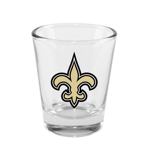 New Orleans Saints 2oz. Clear Logo Shot Glass