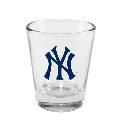 New York Yankees 2oz. Clear Logo Shot Glass