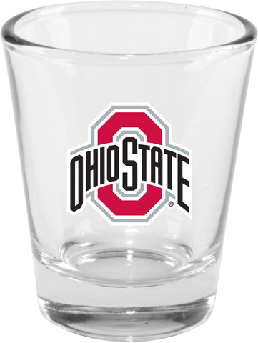 Ohio State Buckeyes 2oz. Clear Logo Shot Glass