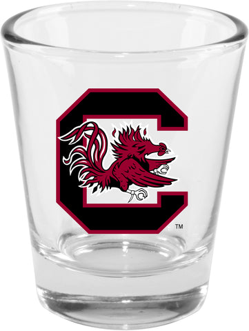 South Carolina Gamecocks 2oz. Clear Logo Shot Glass