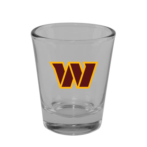 Washington Commanders 2oz. Clear Logo Shot Glass