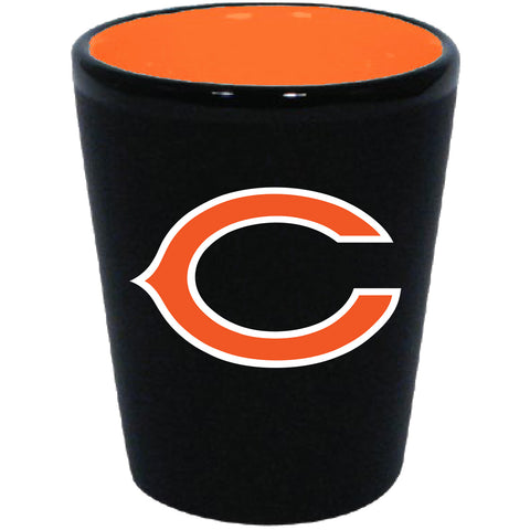 Chicago Bears 2oz. Matte Black/Inner Color Shot