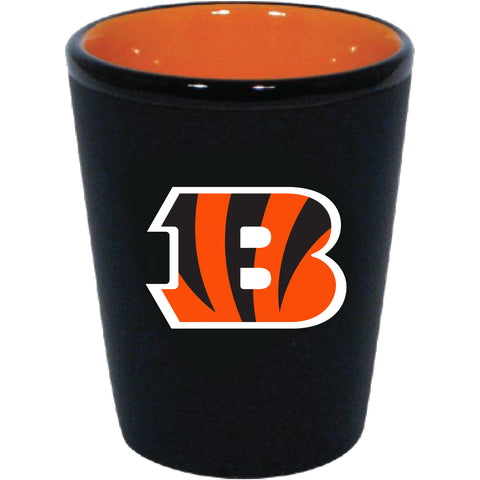 Cincinnati Bengals 2oz. Matte Black/Inner Color Shot