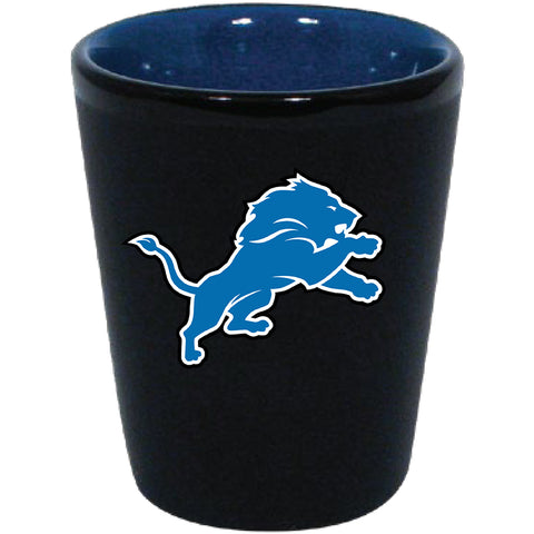 Detroit Lions 2oz. Matte Black/Inner Color Shot