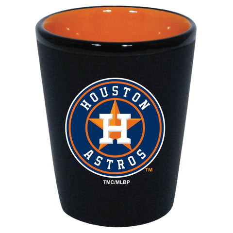 Houston Astros 2oz. Matte Black/Inner Color Shot