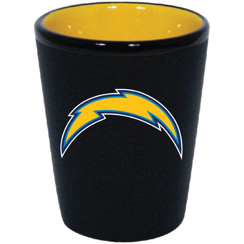 Los Angeles Chargers 2oz. Matte Black/Inner Color Shot