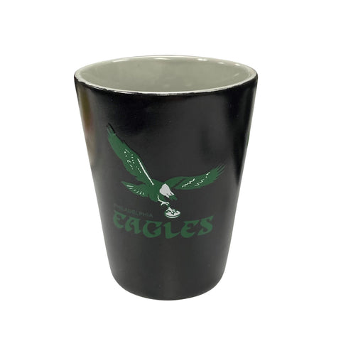 Philadelphia Eagles Retro 2oz. Matte Black/Inner Color Shot