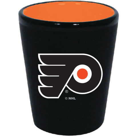 Philadelphia Flyers 2oz. Matte Black/Inner Color Shot