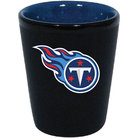 Tennessee Titans 2oz. Matte Black/Inner Color Shot