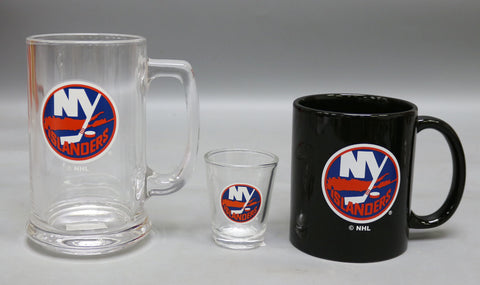 New York Islanders 3pc Drinkware Giftset - Black Mug