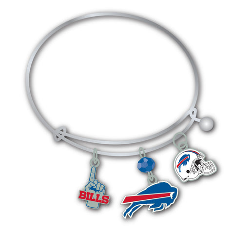 Buffalo Bills 3 Charm Bracelet
