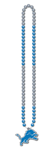 Detroit Lions Fan Beads Necklace