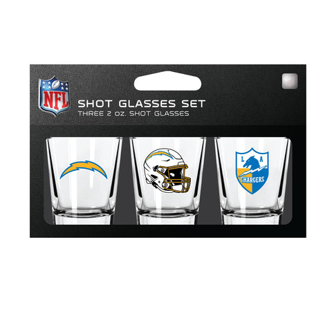 Los Angeles Chargers 3pc Shot Glass Set