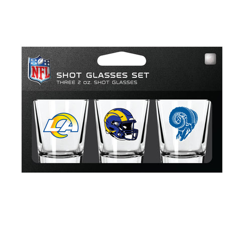 Los Angeles Rams 3pc Shot Glass Set