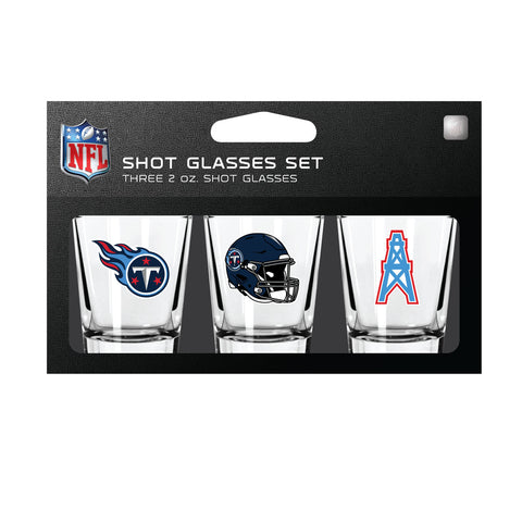 Tennessee Titans 3pc Shot Glass Set