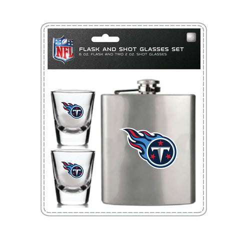 Tennessee Titans Flask & Shot Gift Set