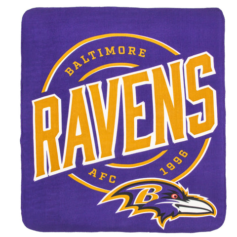 Baltimore Ravens 50" x 60" Campaign Fleece Throw Blanket