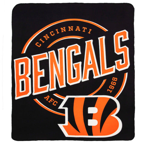 Cincinnati Bengals 50" x 60" Campaign Fleece Thrown Blanket