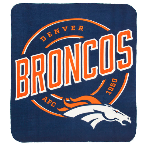 Denver Broncos 50" x 60" Campaign Fleece Throw Blanket