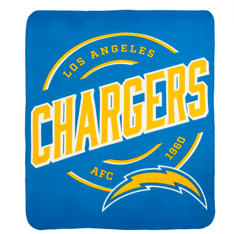Los Angeles Chargers 50" x 60" Campaign Fleece Throw Blanket