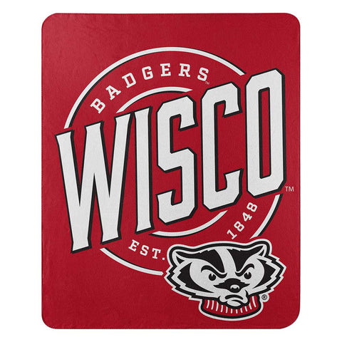 Wisconsin Badgers 50" x 60" Campaign Fleece Thrown Blanket