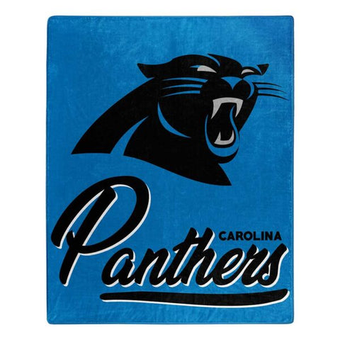 Carolina Panthers 50" x 60" Signature Royal Plush Throw Blanket
